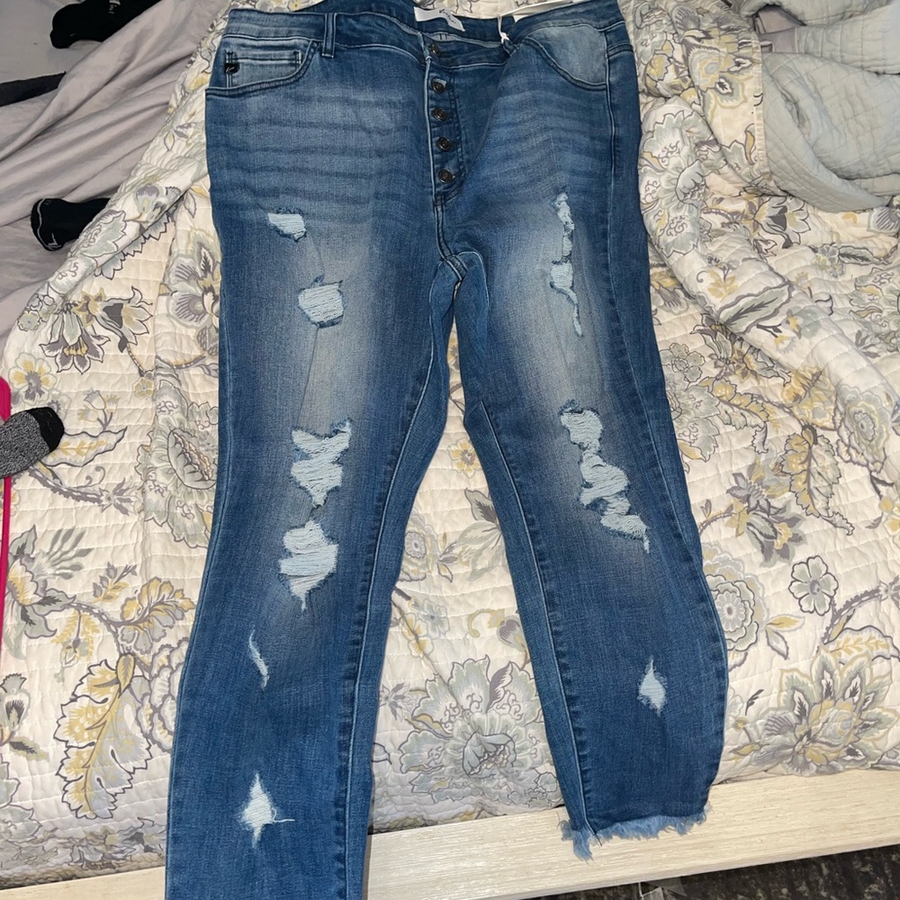 Kancan Plus Size Ankle Skinny
